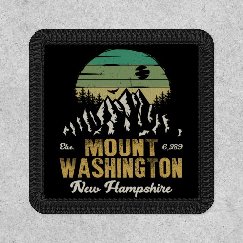 Mount Washington New Hampshire Retro Vintage Patch
