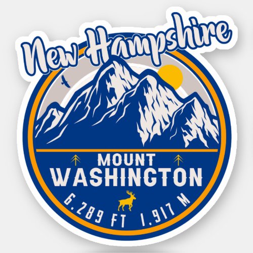 Mount Washington New Hampshire Sticker
