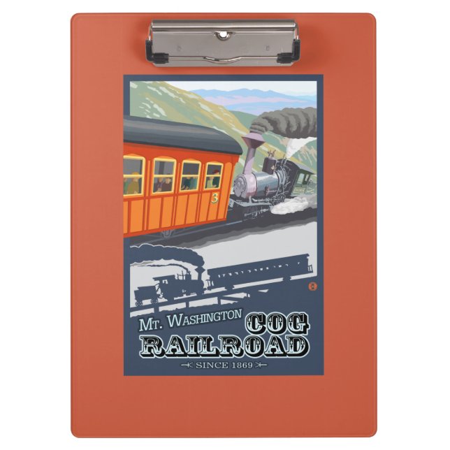 Mount Washington, New HampshireCog Railroad Clipboard (Front)