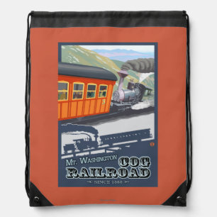 Mount Washington, New HampshireCog Railroad Drawstring Bag