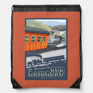 Mount Washington, New HampshireCog Railroad Drawstring Bag