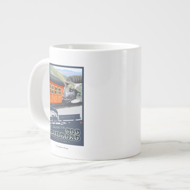 Mount Washington, New HampshireCog Railroad Giant Coffee Mug (Front Left)