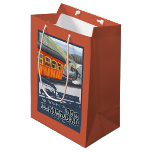 Mount Washington, New HampshireCog Railroad Medium Gift Bag