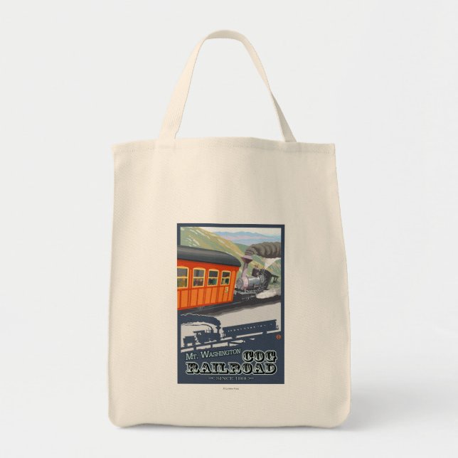 Mount Washington, New HampshireCog Railroad Tote Bag (Front)