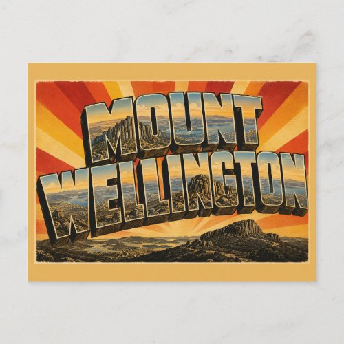 Mount Wellington Tasmania Australia Alpine Peak Postcard