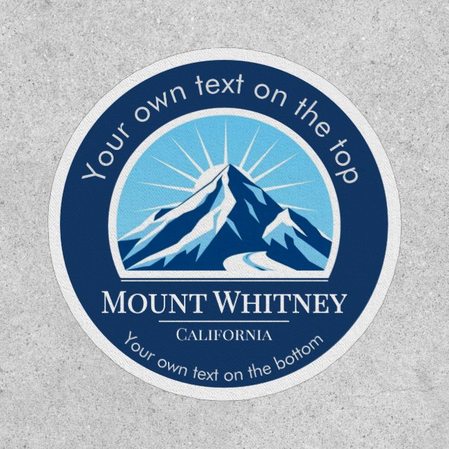 Mount Whitney California Mountain hiking Patch (Front)