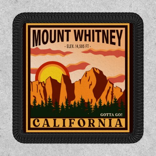 Mount Whitney California Sierra Nevada Vintage Patch