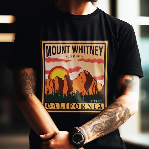 Mount Whitney California Sierra Nevada Vintage T_Shirt