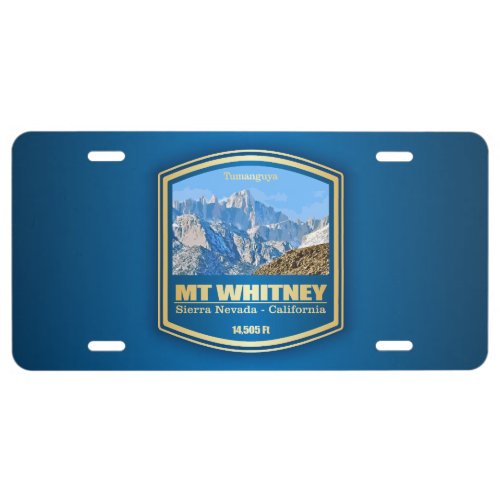 Mount Whitney PF License Plate