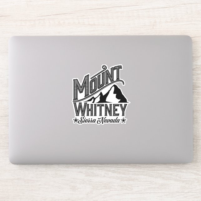 Mount Whitney Sierra Nevada Travel poster Sticker (Computer)