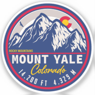 Mount Yale Colorado - 14ers fourteener climbing Sticker