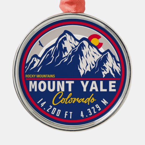 Mount Yale Colorado _ 14ers fourteener hiking Metal Ornament