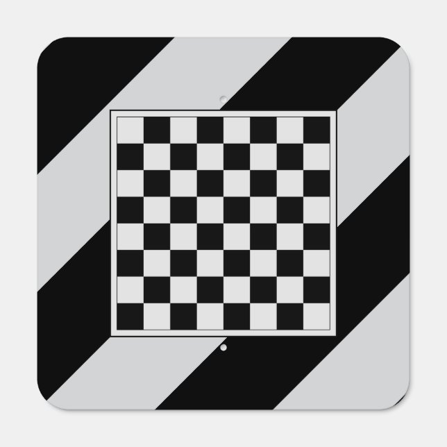 Mountable Metal Chessboard 2.0 Metal Sign (Front)