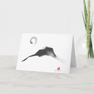 Mountain, a Sumi-e Card