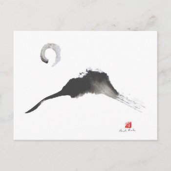 Mountain  A Sumi-e Postcard by Flow_Studios at Zazzle