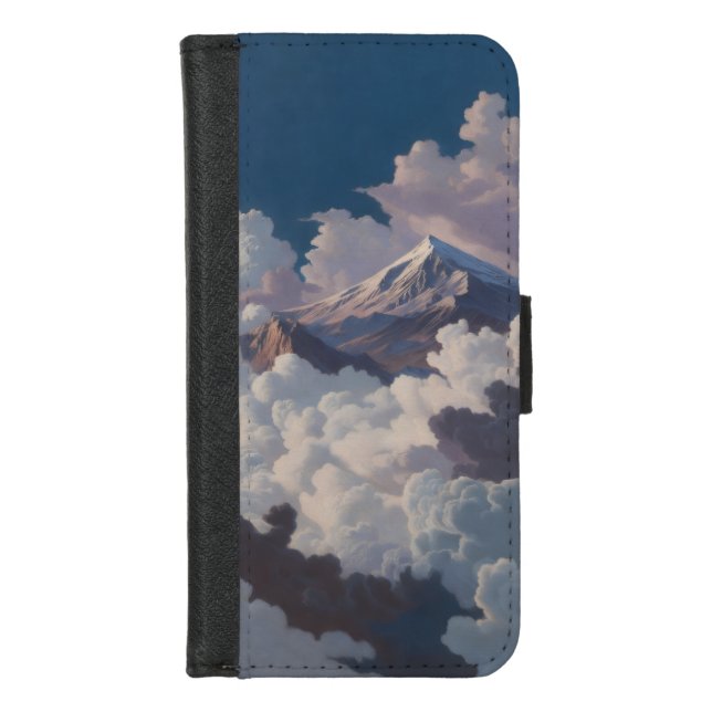 Mountain above the clouds iPhone wallet case (Front)
