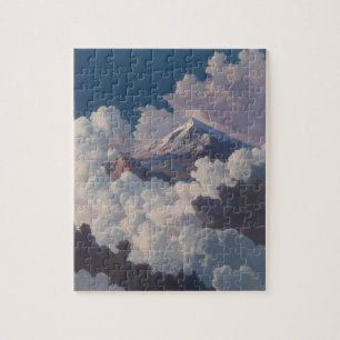 Mountain above the clouds jigsaw puzzle