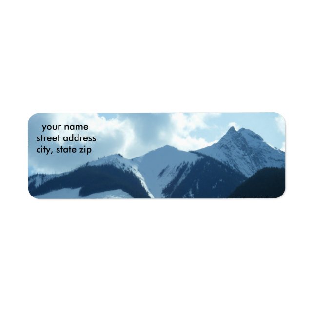 Mountain Address Label (Front)
