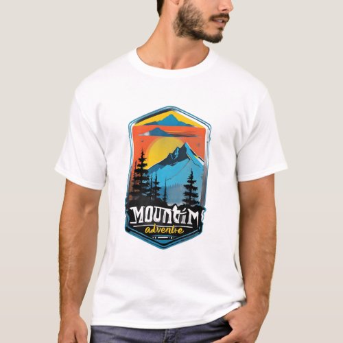 Mountain Adventure  Breathtaking Nature  T_Shirt