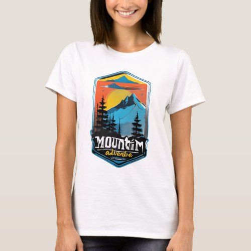 Mountain Adventure  Breathtaking Nature  T_Shirt