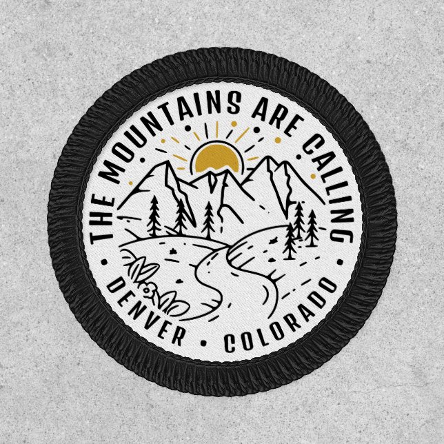 Mountain Adventure Camping Trip Custom Location Patch (Front)