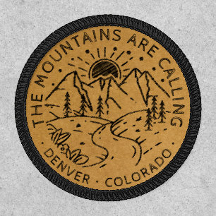 Mountain Adventure Camping Trip Custom Location Patch