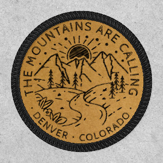 Mountain Adventure Camping Trip Custom Location Patch
