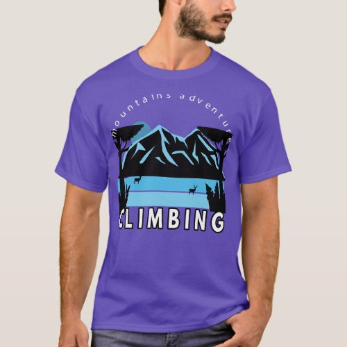 Mountain adventure climbing T_Shirt