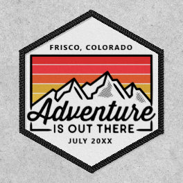 Mountain Adventure Hiking Camping Trip Custom Patch