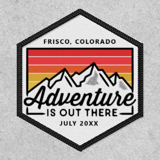 Mountain Adventure Hiking Camping Trip Custom Patch