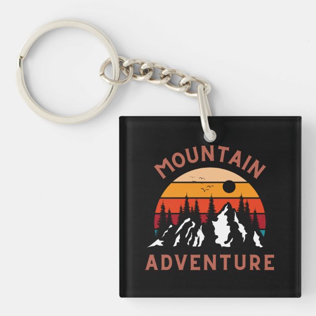 Mountain Adventure Keychain (Front)