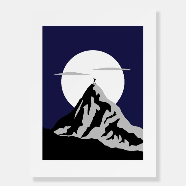  Mountain Adventure Poster – Hiking Wall Art (Front)