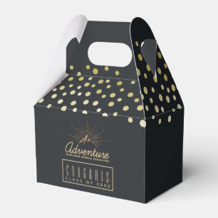 Mountain Adventure Rustic Congrats Class of 20xx Favor Boxes