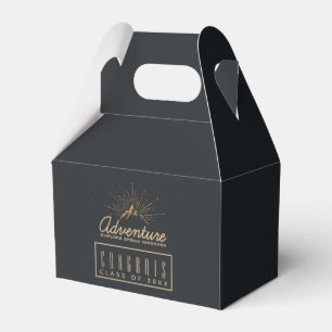 Mountain Adventure Rustic Congrats Class of 20xx Favor Boxes