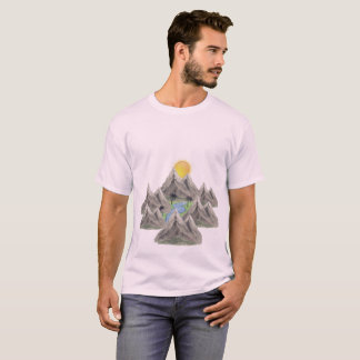 Mountain Adventure – Watercolor Nature T-Shirt