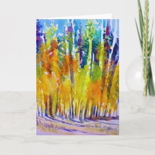 Mountain Air Aspen blank greeting card