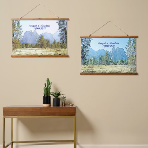 Mountain Alps Nature Sky Wood Topped Wall Tapestry