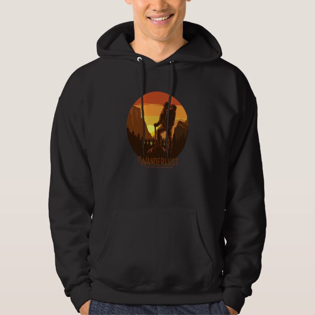 Mountain and Forest Scene  118 Hoodie (Front)