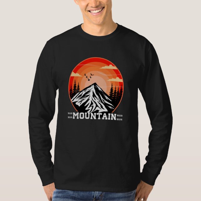 Mountain and Forest Scene  74 T-Shirt (Front)