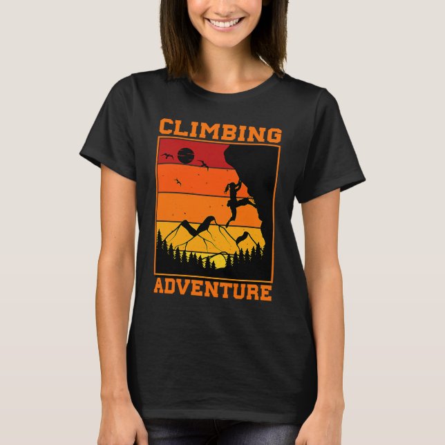 Mountain and Forest Scene Silhouette  14 T-Shirt (Front)