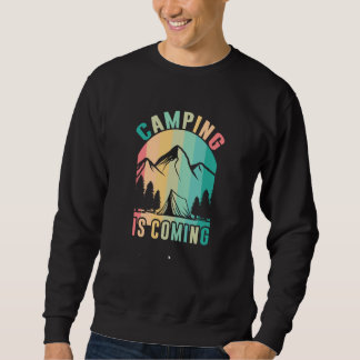 Mountain and Forest Scene Silhouette  72 Sweatshirt