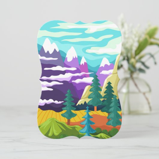 Mountain and forest Scenery (Standing Front)