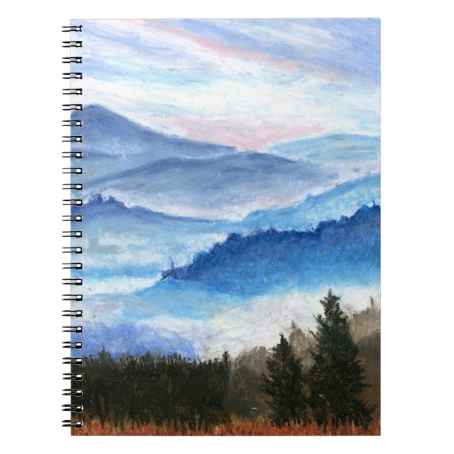 Mountain and Forest Spiral Photo Notebook (Front)