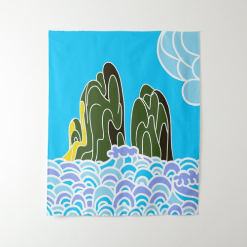 Mountain and Sea Medium 50 x 60 Tapestry