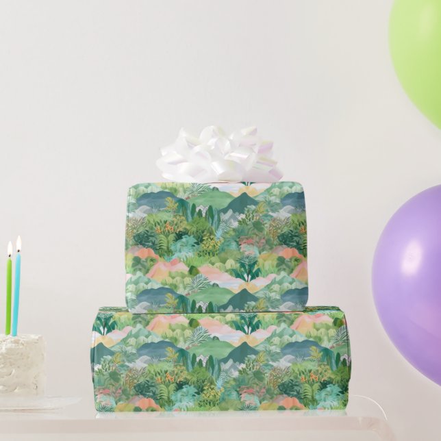 Mountain and Trees Wrapping Paper (Party Gifts)