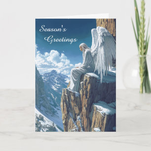 Mountain Angel Christmas Card