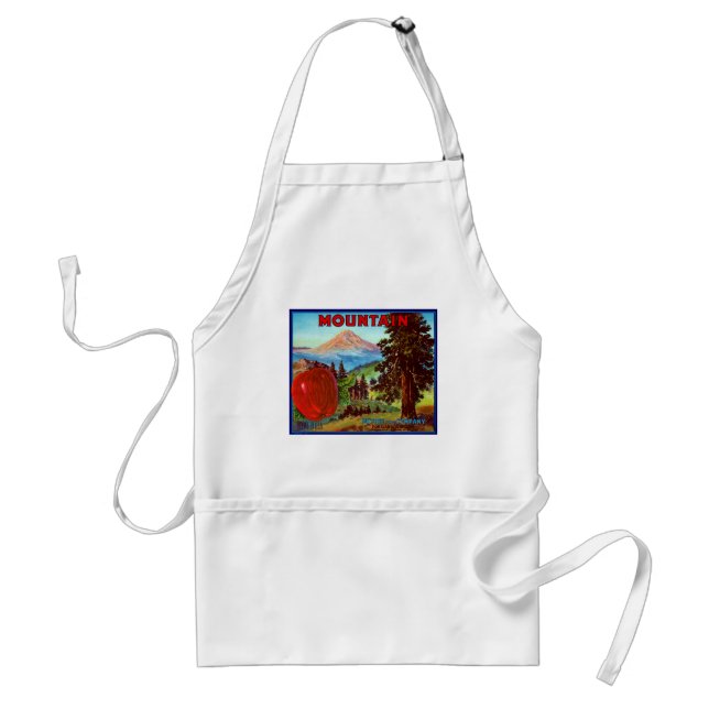 Mountain Apples Adult Apron (Front)