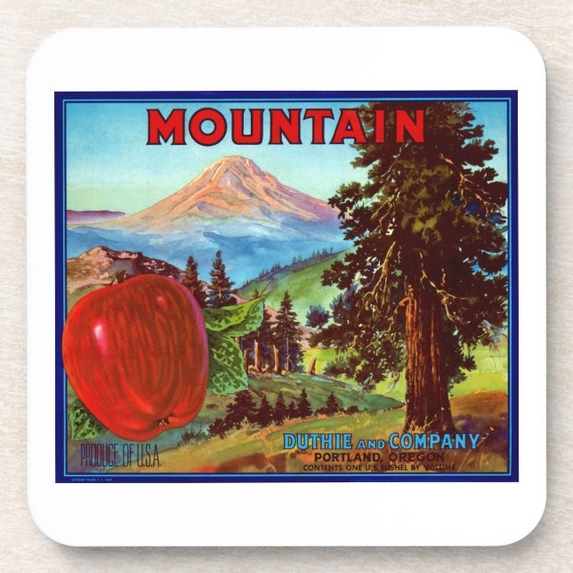 Mountain Apples Drink Coaster (Front)