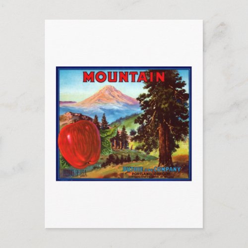 Mountain Apples Portland Oregon Postcard