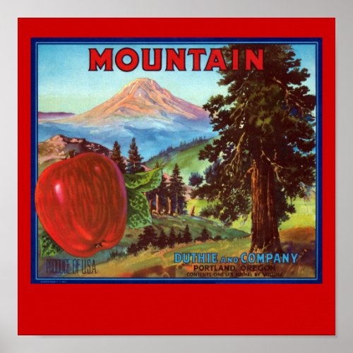 Mountain Apples Poster